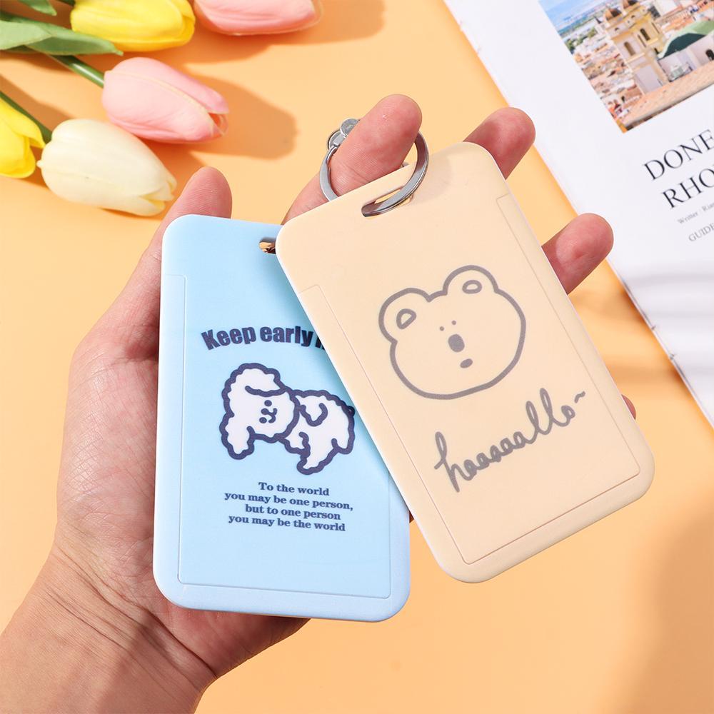 Bao Đựng Thẻ Ngân Hàng Bằng Nhựa Màu Cầu Vồng Sáng Tạo