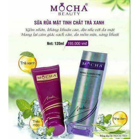 SỮA RỬA MẶT TINH CHẤT TRÀ XANH  MOCHA