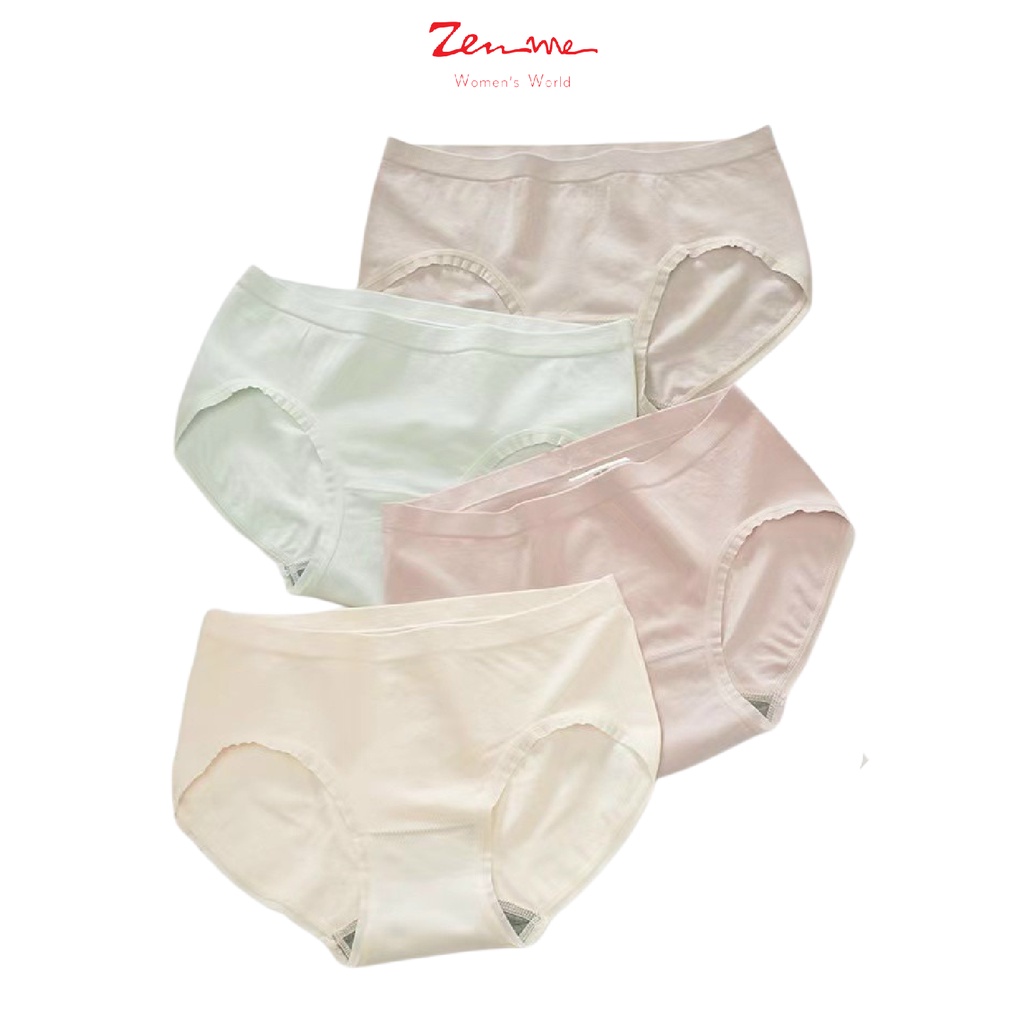 Quần Lót Nữ Zen Me Chất Liệu Cotton Mềm Mại Kháng Khuẩn Thoáng Mát Màu Pastel Dễ Thương