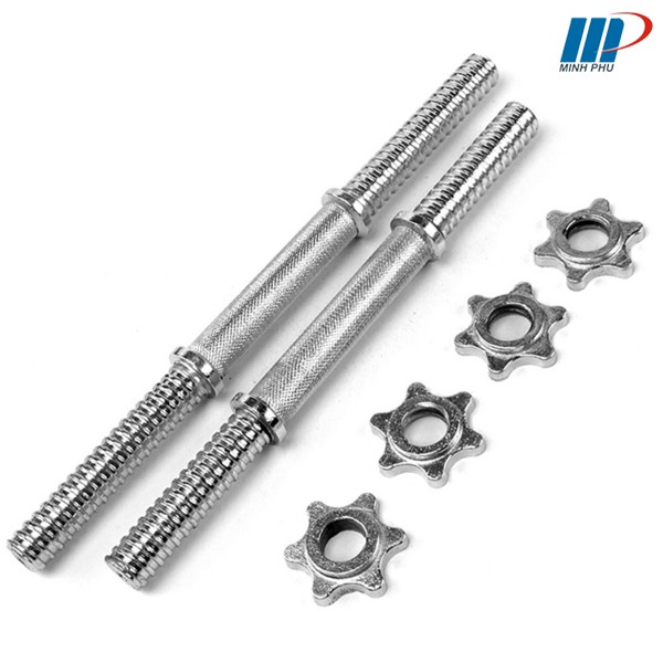Đòn tạ tay 35cm mạ inox ✅ Dụng cụ tập tay giá rẻ chất lượng cao
