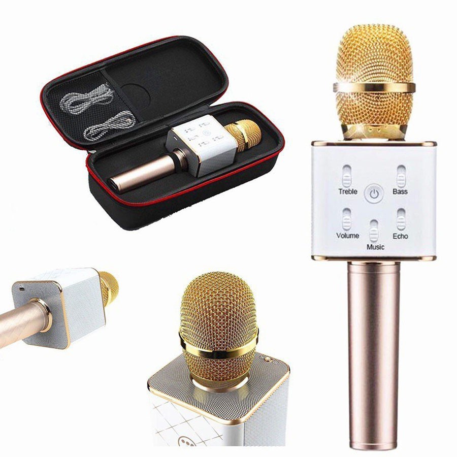 [Giá Hủy Diệt] Micro Hát Karaoke, Kèm Loa Bluetooth Q7