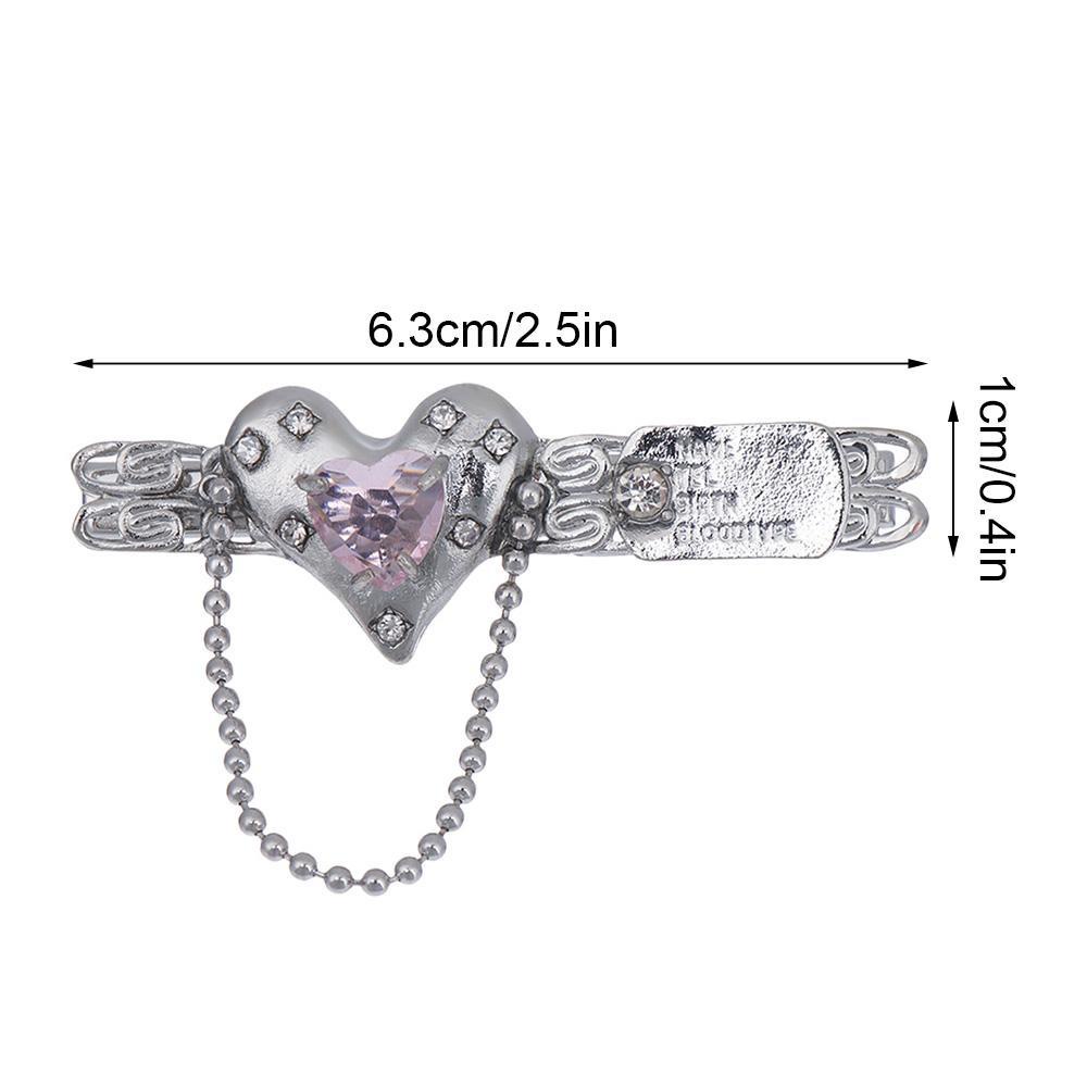 Kẹp Tóc Mỏ Vịt Bằng Kim Loại Đơn Giản Không Uốn Cong