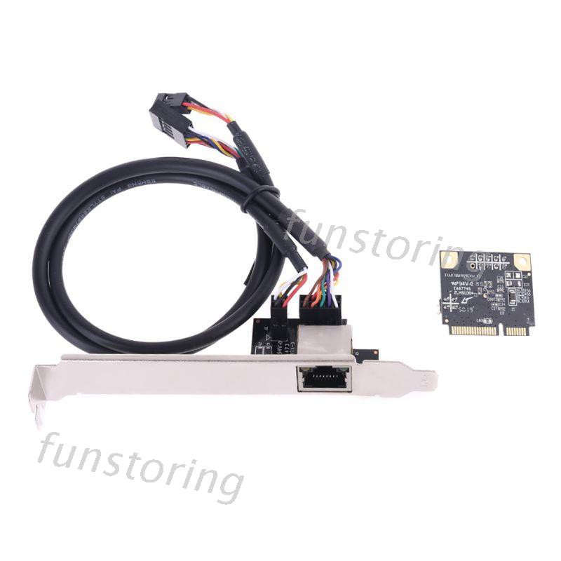 Card chuyển đổi Mini PCIE/ M.2 sang Gigabit Ethernet M.2 B-Key M-Key sang RJ45 1000mbps tiện lợi