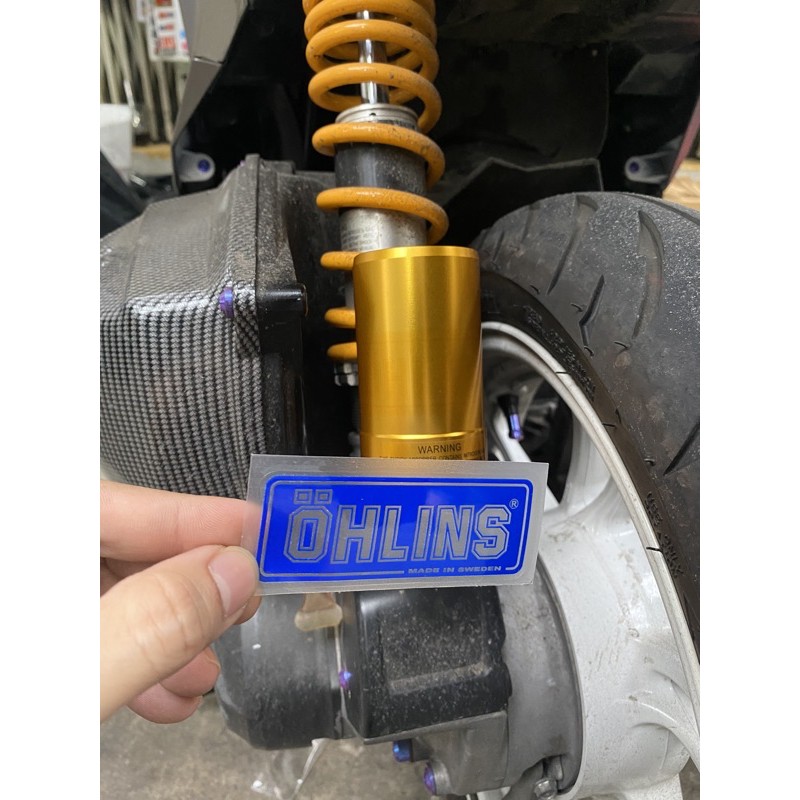 Tem Ohlins Thuỵ Điển Dán Bình Dầu