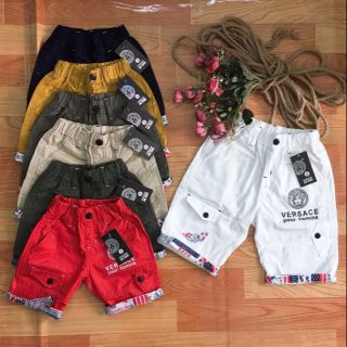 Quần ka ki túi hộp cho bé trai 12-26kg