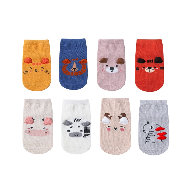 Tất trẻ em, tất chống trơn trượt cho bé Kids Socks thoáng khí hoạ tiết đẹp