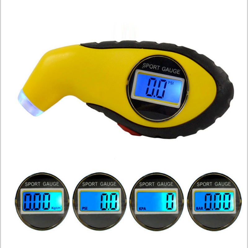Thiết Bị Kiểm Tra Áp Suất Lốp Xe Kỹ Thuật Số Mini Không Dây Có Đèn LED