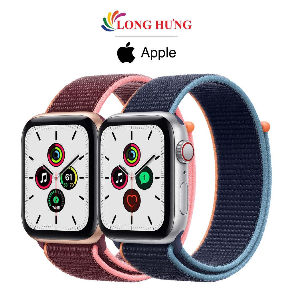 Đồng hồ thông minh Apple Watch SE GPS Cellular Aluminum Case Sport Loop - Hàng chính hãng