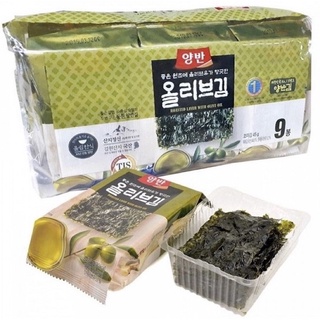 Rong biển lá kim ăn liền dongwon hàn quốc, vị dầu oliu
