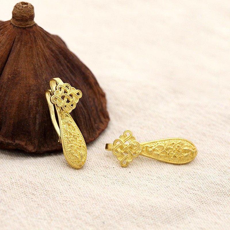 Phiến đúc họa tiết ngọc như ý bươm bưướm cài áo nguyên liệu làm xà tích làm trang sức cổ trang cosplay cổ phục có màu KC