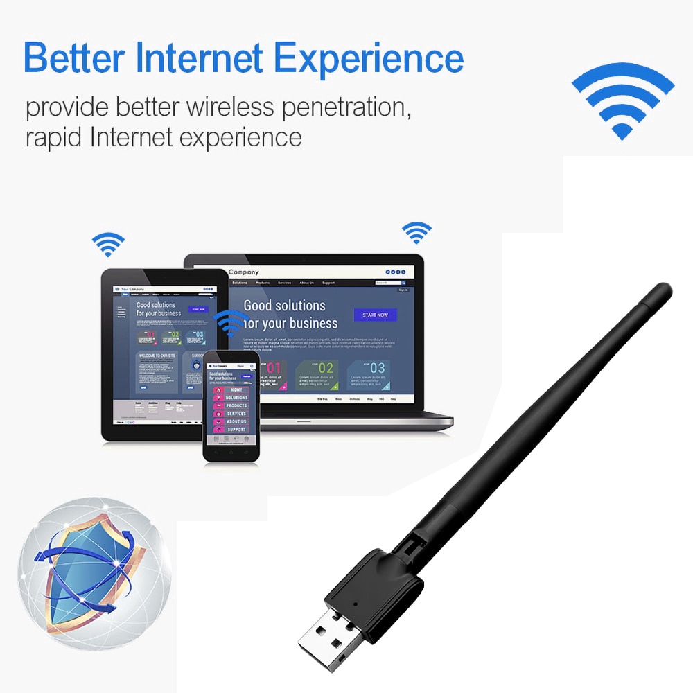 USB 2.0 phát Wifi Không Dây 150mbps 802.11 B / G / N Lan