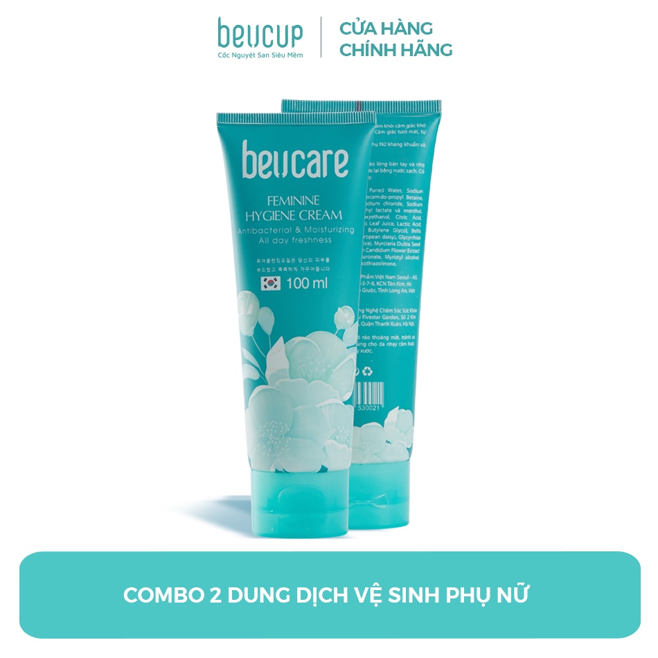 Dung Dịch Vệ Sinh Phụ Nữ Và Vệ Sinh Cốc Nguyệt San BeUcare 100ml Chính Hãng