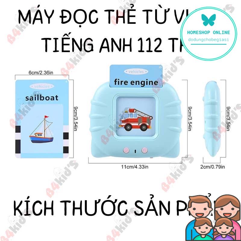 Máy đọc thẻ flashcard 112 thẻ 224 từ vựng tiếng anh mới nhất HOME SHOP ONLINE