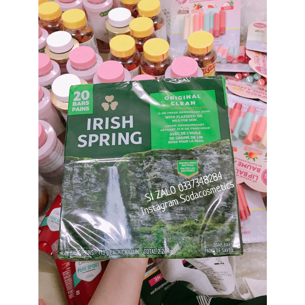 Xà bông cục Irish Spring mẫu mới