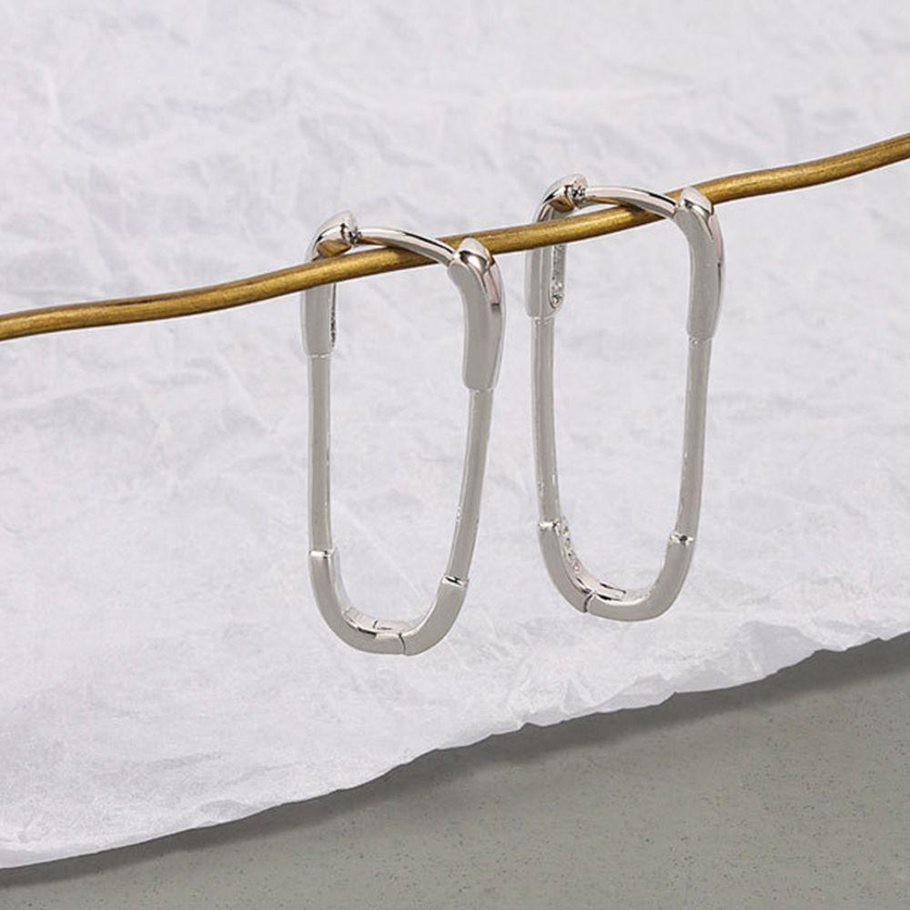 Bông Tai Màu Trơn Thời Trang Đường Phố Cá Tính Cho Nữ