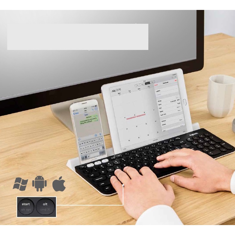 Bàn phím Bluetooth Logitech K780 nội địa Trung