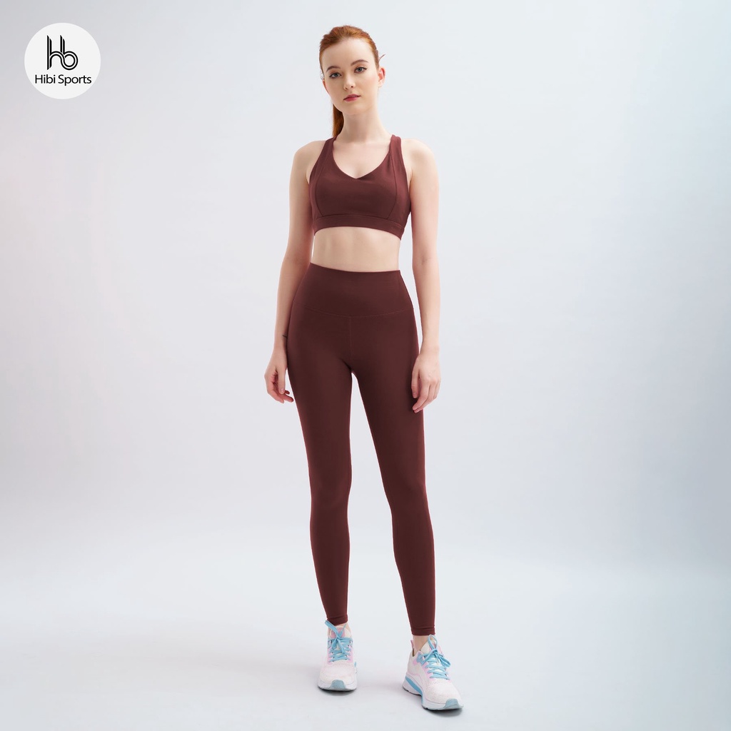 Set đồ tập yoga Hibi Sports H133 Limited Edition - Áo bra 4 dây đan nơ, quần lưng