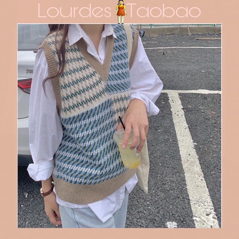 Áo Gile Len Thổ Cẩm Cổ V Chất siêu mịn | BigBuy360 - bigbuy360.vn