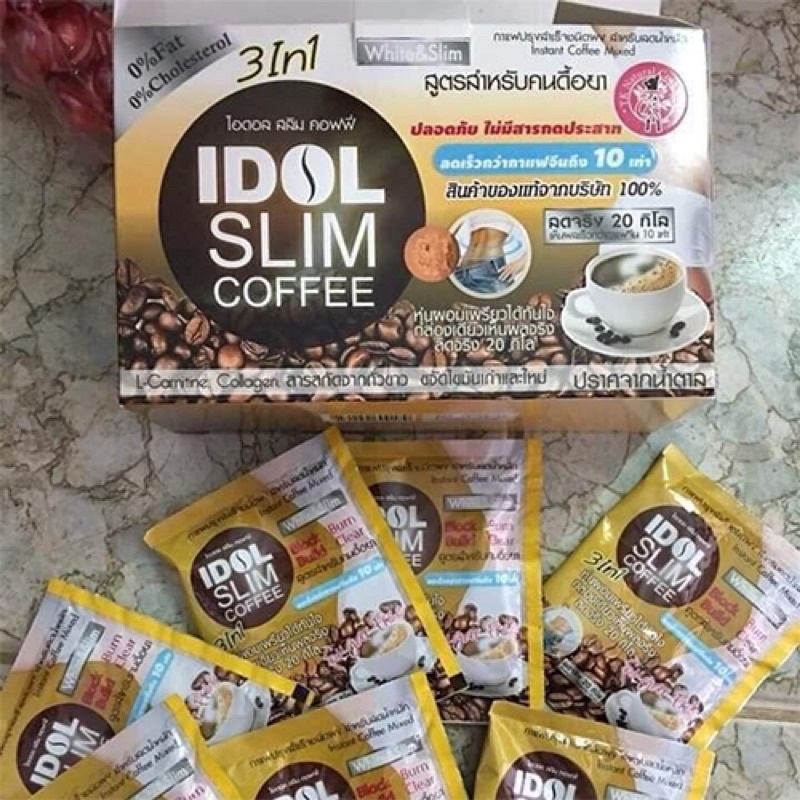 cafe giảm cân thái lan cà phê idol slim 3 in 1 giảm cân cấp tốc an toàn nhanh hiệu quả chính hãng