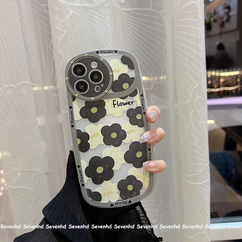 Ốp Điện Thoại Mềm Họa Tiết Hoa Mắt To Đơn Giản Cho iPhone 13 12 11 Pro Max Xs Max Xr X 7 8 6 6s Plus