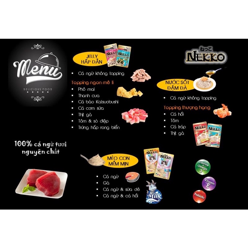 [SIÊU RẺ] Pate NEKKO JELLY dạng thạch cho mèo từ 6 tháng 8 mùi vị túi 70G - Thức ăn dinh dưỡng thú cưng Gogi MEOW MART