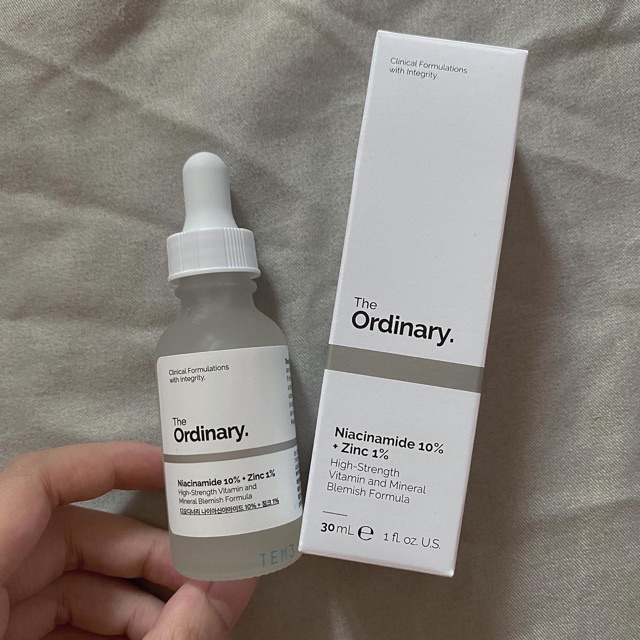 Serum The Ordinary Niacinamide 10% + Zinc 1% Giúp Cân Bằng Bã Nhờn Làm Sáng Da Thu Nhỏ Lỗ Chân Lông 30ml