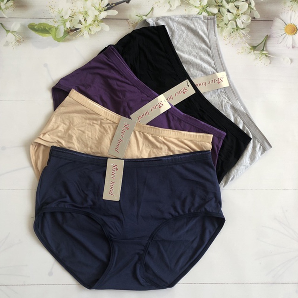Quần lót nữ cotton Thái Lan cạp cao Sisterhood 5134 bigsize vải mềm mát, đồ lót nữ cao cấp Thái Lan.
