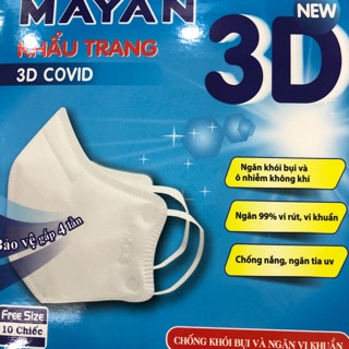 Khẩu trang MAYAN COVID hộp 10 chiếc
