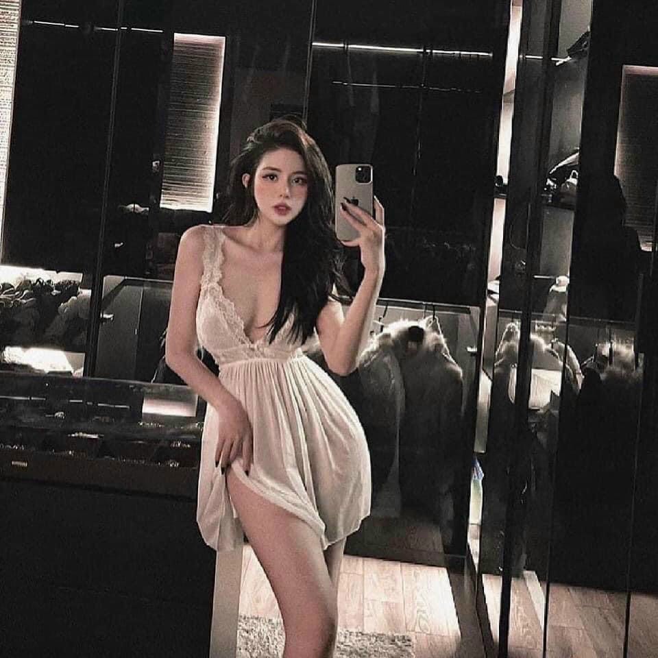 (M.97) Váy ngủ ren sexy cao cấp Đầm mặc nhà gợi cảm quyến rũ