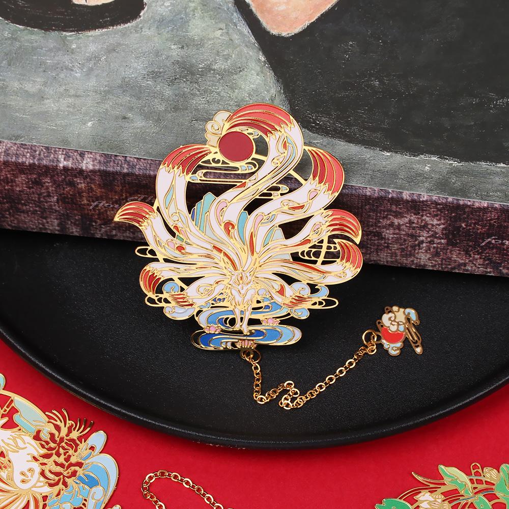 SUENIN Thẻ Đánh Dấu Trang Sách Bằng Đồng Thau Phong Cách Retro