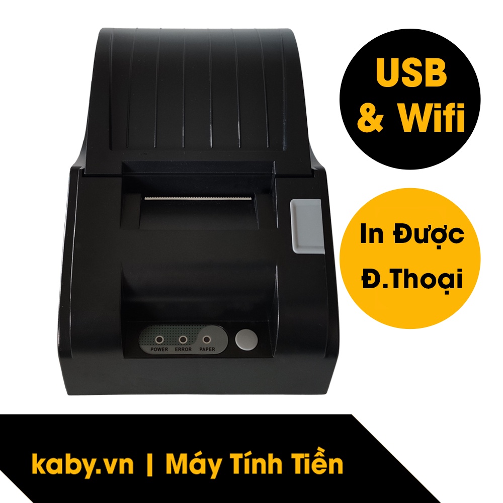 Máy In Bill Wifi Khổ 57 58 mm GPRINTER 5890 - In Được Hóa Đơn Từ Điện Thoại Và Máy Tính