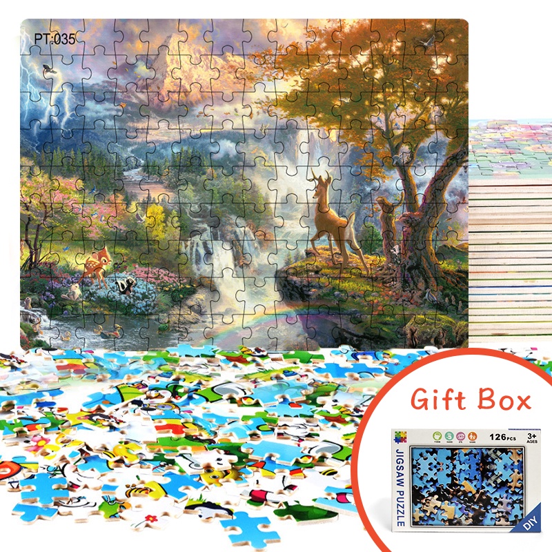 126 Mảnh xếp hình LEQIAZHIXING vui nhộn cho bé