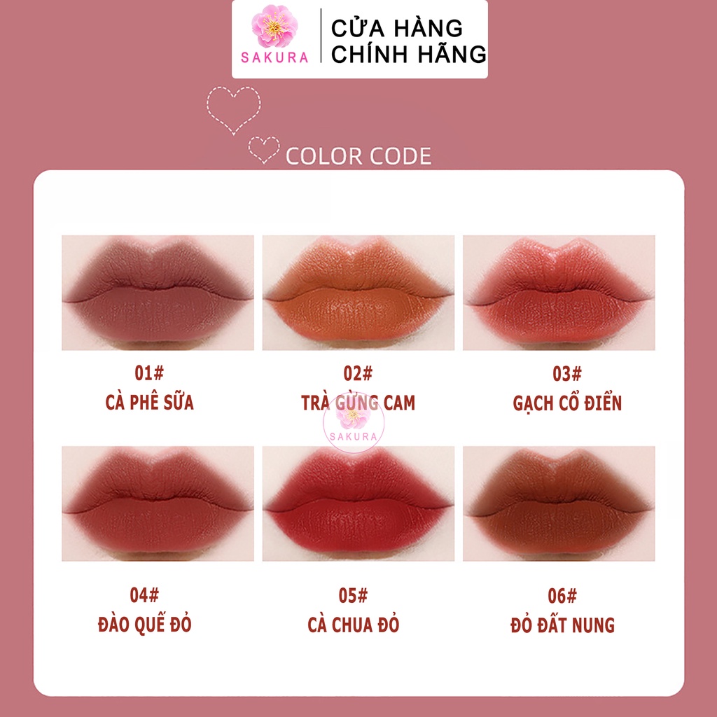 Son tint kem lì môi Maffick Velvet  Mềm Môi Siêu Xinh dưỡng ẩm nhung mịn lâu trôi cao cấp nội địa trung SAKURA | BigBuy360 - bigbuy360.vn