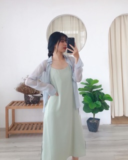 Áo cổ đức voan mỏng