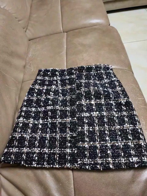 Chân váy dạ tweet có lót trong