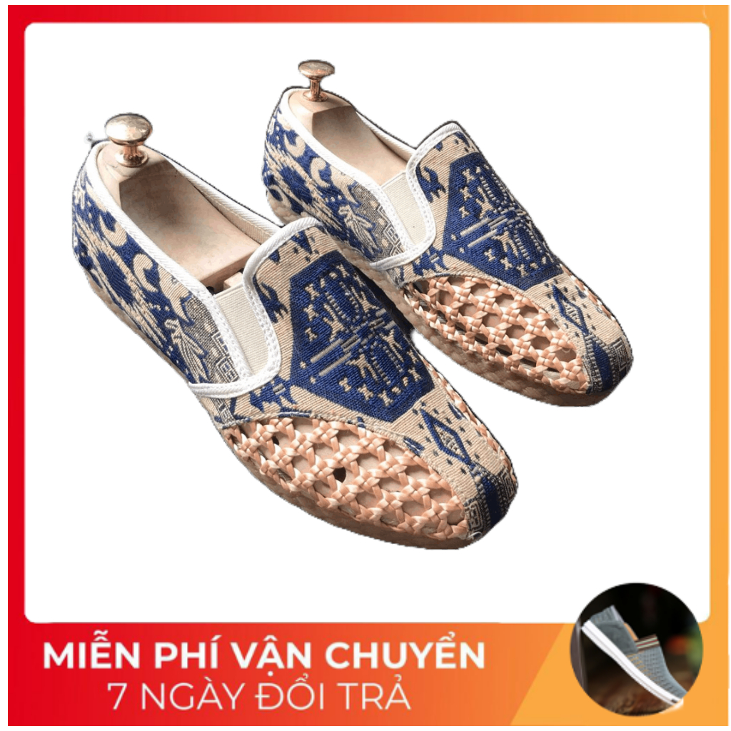 Giày lười nam, giày vải slipon kiểu Thái độc đáo cá tính phong các casual chất G103