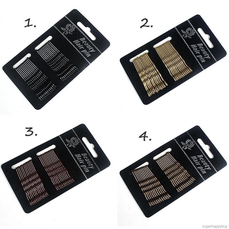 Set 24 kẹp tóc kiểu dáng đơn giản tiện dụng dành cho nữ