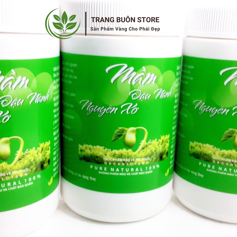 Mầm đậu nành tăng vòng 1 bột Hũ trắng 500gr mix vị đậu nành nguyên xơ MICAlATE MĐN01