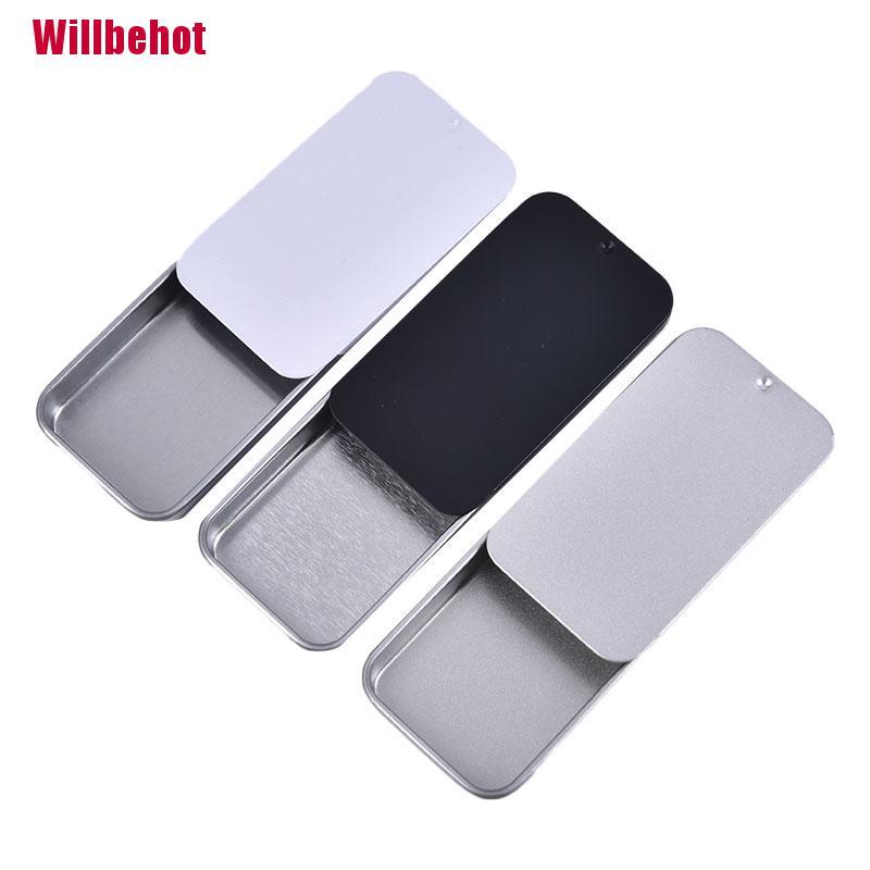 Hộp sắt mini có nắp trượt đa năng tiện lợi