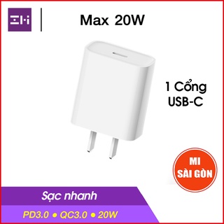 Cốc sạc nhanh 20w zmi ha716 - trắng