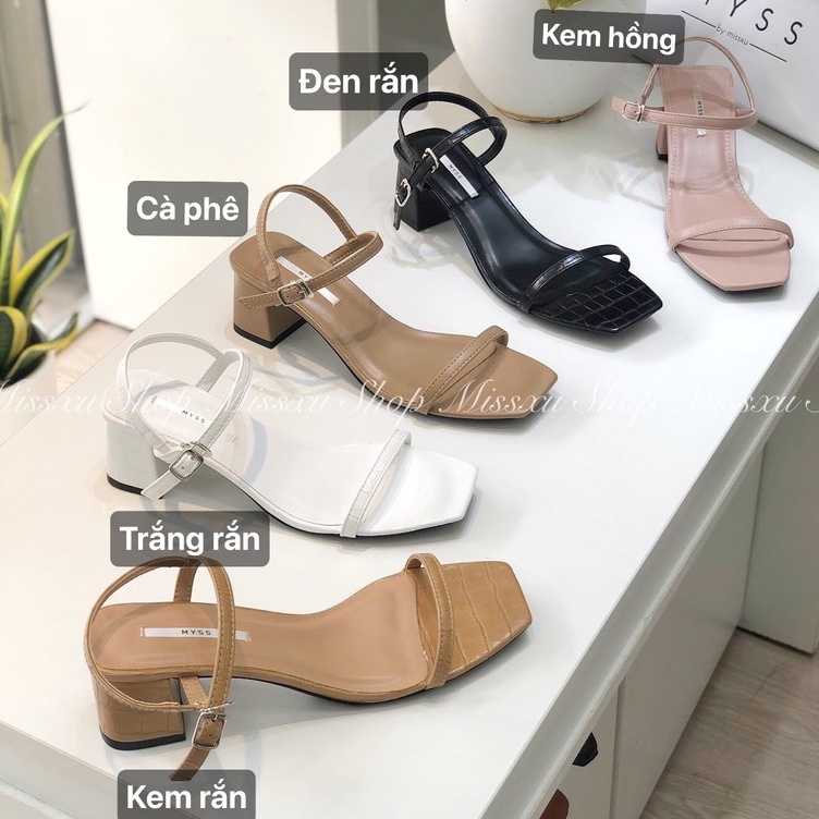 Giày sandal nữ quai mảnh ngang 5cm thời trang MYSS - SD36