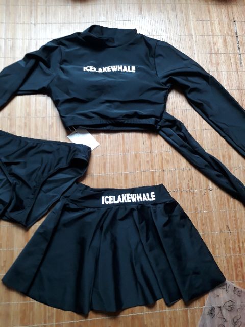 Hình thật- Bikini váy croptop dài tay BV02 | BigBuy360 - bigbuy360.vn