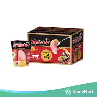 Mì Ly Omachi Xốt Bò Hầm Có Cây Thịt (24 ly)
