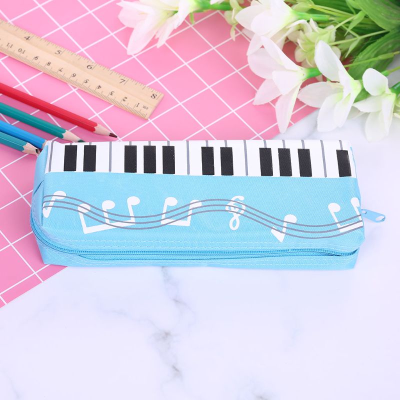 Túi Đựng Bút Hình Phím Đàn Piano Sức Chứa Lớn Tiện Dụng Cho Văn Phòng / Trường Học