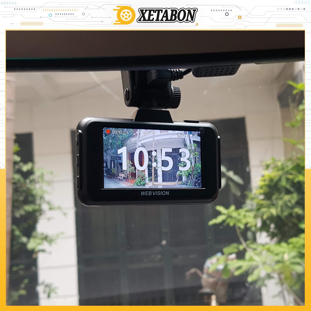 Camera hành trình WEBVISION A28 Cảnh Báo Giao Thông Bằng Giọng Nói , Độ Phân Giải 4K Hít Kính , Tặng Kèm Thẻ Nhớ 32