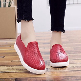 Ủng đi mưa chống trơn trượt dày đế mềm mài mòn ống ngắn không thấm nước phẳng mùa thu và đông nhà bếp rửa xe làm việc ch