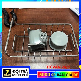 [XẢ LỖ 1 NGÀY] giá đựng rẻ rửa bát inox, giá kẹp vòi nước để miếng dẻ rửa bát không rỉ
