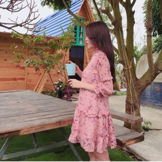 Váy suông hoa nhí dễ thương