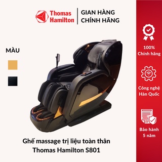Ghế massage trị liệu toàn thân Thomas Hamilton S-801 - Công nghệ con lăn 5D Max - BH 5 năm