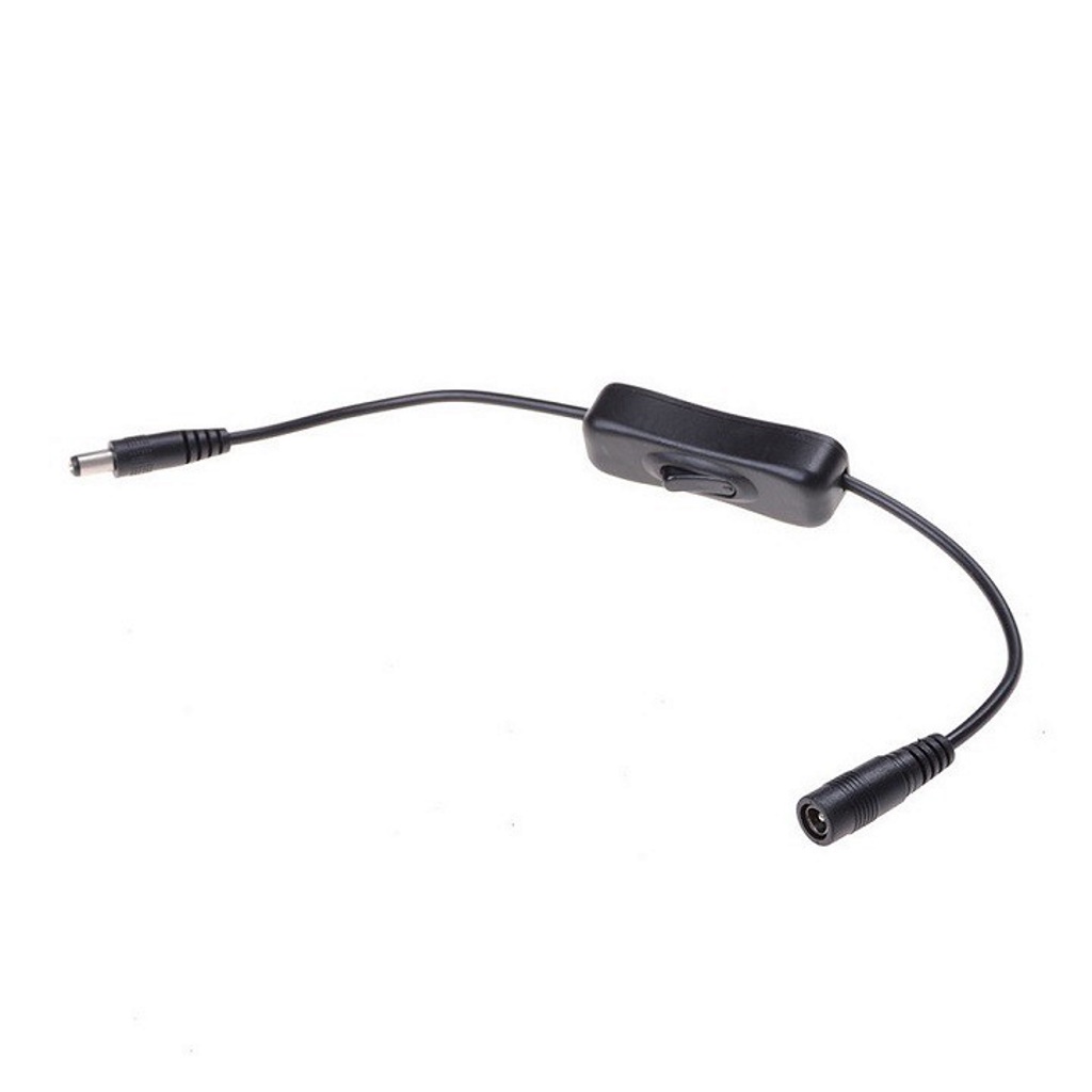 Dây Nối Nguồn DC Có Công Tắc, Dây Nguồn DC Đực Cái 5.5x2.1mm Dây To